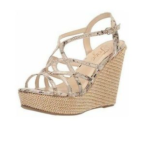 New, unopened - Fergie Villa Open Toe Wedges 8.5